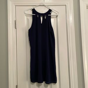 Navy blue halter dress